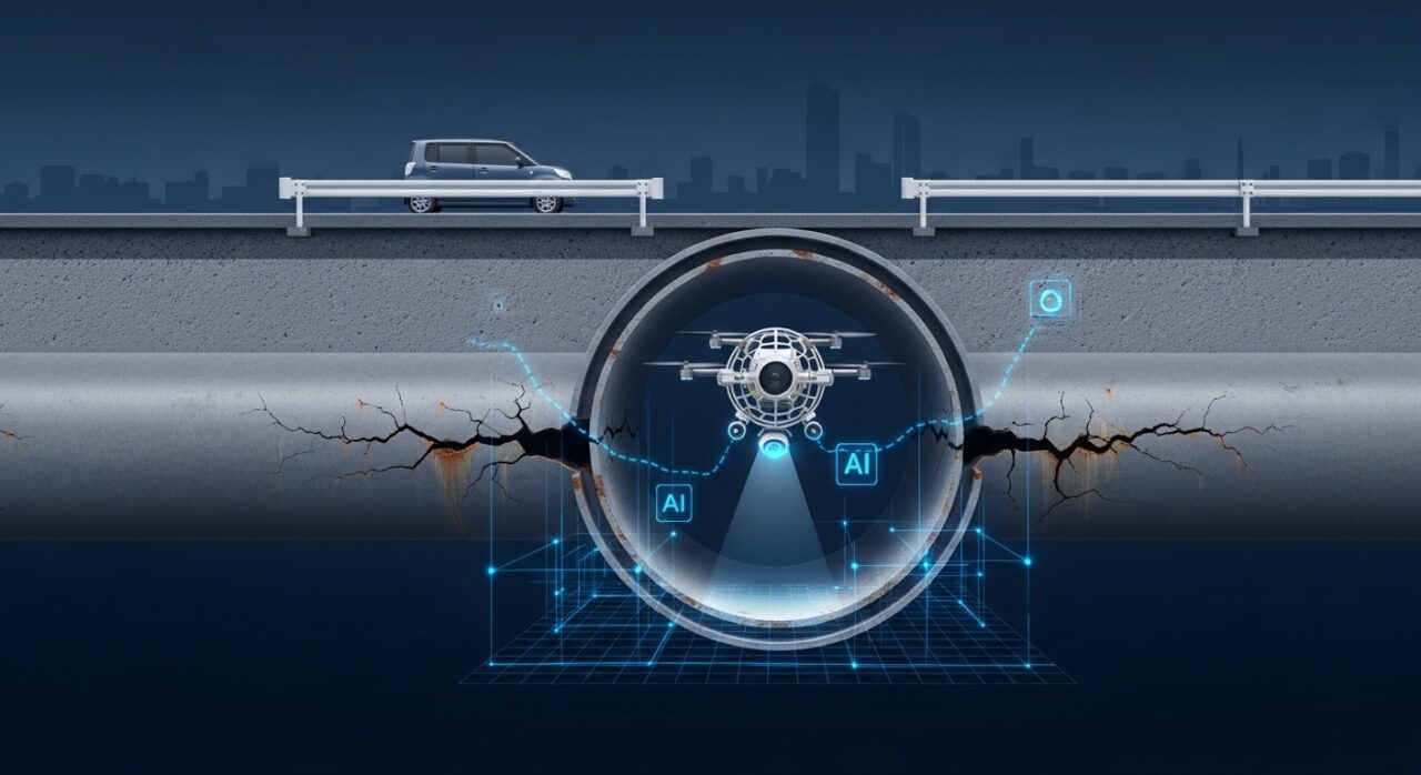下水道管路の全国特別重点調査|748km要対策、ドローンとAIが変える地下インフラ点検の未来