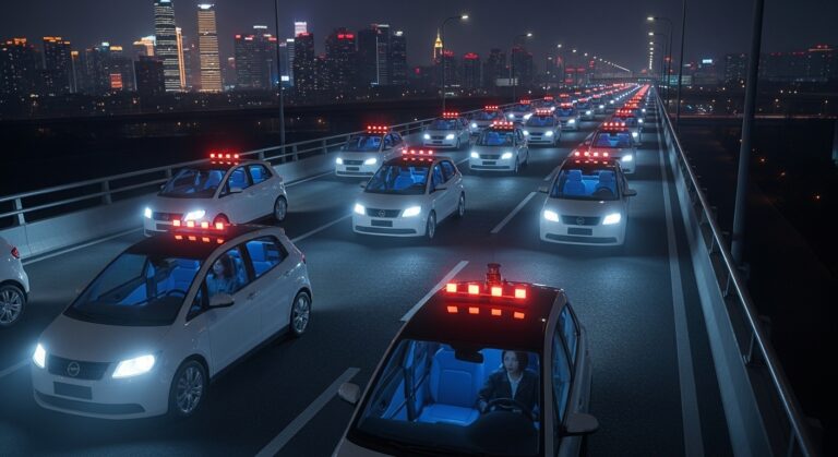 Apollo Go 100台超が路上で立ち往生—武漢発、ロボタクシー大規模障害の全貌