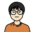 Cartoon avatar of a person with short black hair, glasses, and an orange shirt, with a neutral expression.