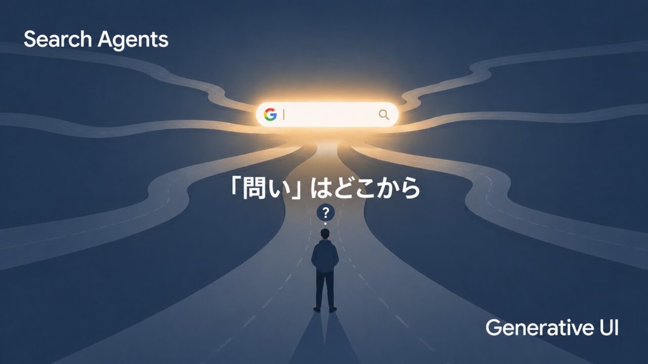 「問い」の前にGoogleが「答え」を届ける──Search AgentsとGenerative UIが変える、情報との距離・関係・役割分担