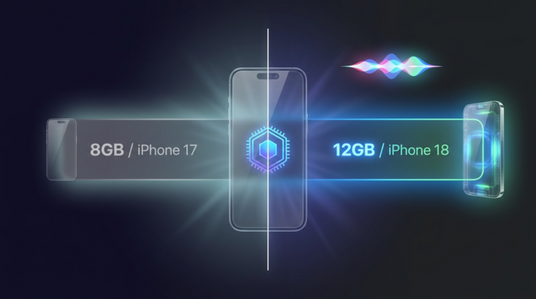 iPhone 18、全モデル12GB RAMへ｜Siri AIが標準機の「条件」を書き換えた